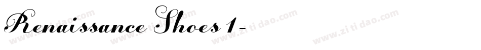 Renaissance Shoes 1字体转换